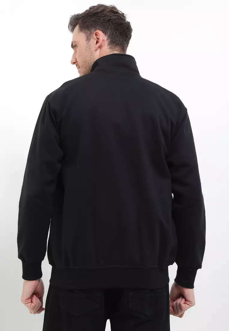 BULFARO Jaket Pullover Phantom Cotton Fleece - Black