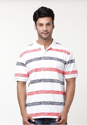 Polo Shirt Two Colour Stripe