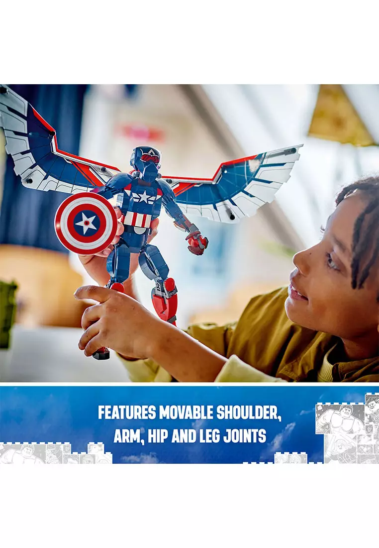 Superheroes 76296 New Captain America Construction Figure, Age 8+, Building Blocks, 2024 (359pcs)