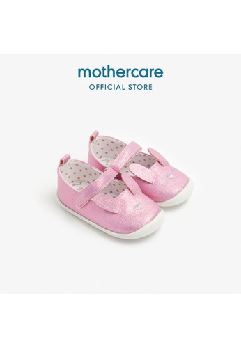 Mothercare pink Mothercare Pink Bunny Crawler Shoes - Sepatu Bayi Perempuan (Pink) 317DEKS99FF5D1GS_1