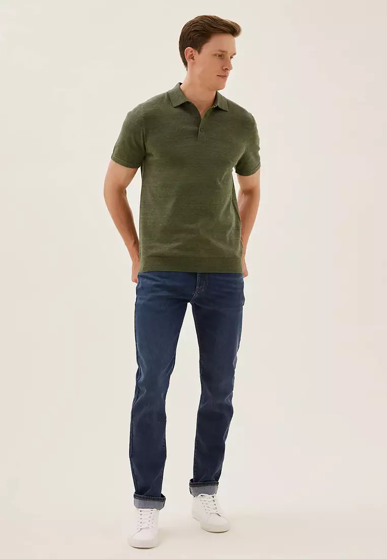 Slim Fit Stretch Jeans With Stormwear