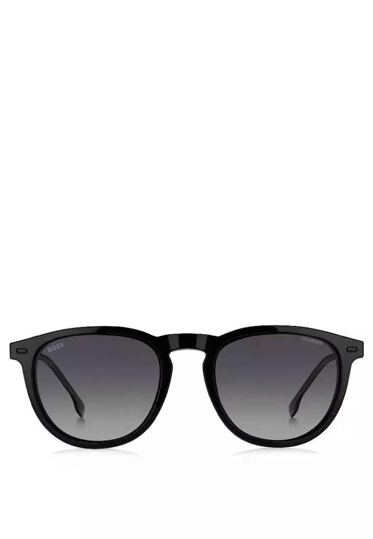BOSS Sunglasses BOSS 1640/CS-284-LB, Rectangular Sharp with Black Ruthenium color