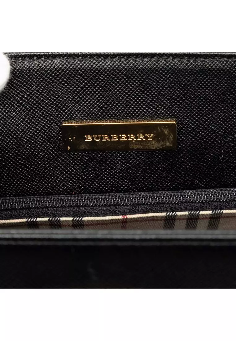 Pre-Loved Burberry Leather Handbag