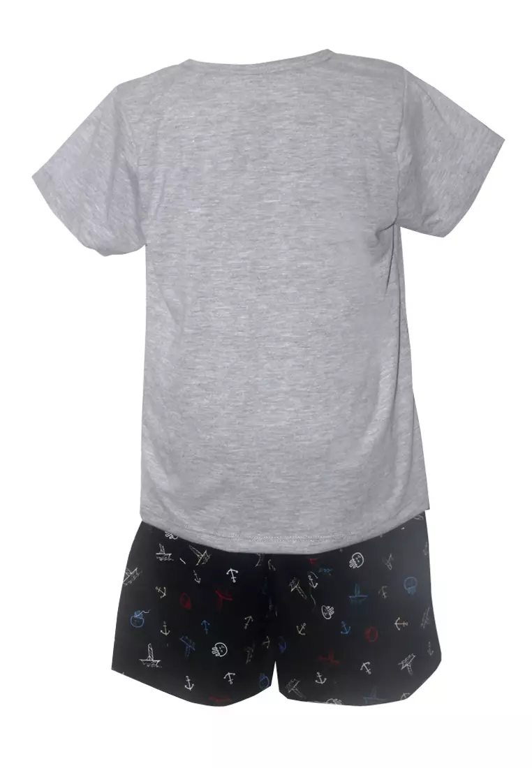 Two Mix Setelan Anak Laki Bahan Kaos Katun Size 1-12 Full Digital Printing 4200