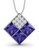 Her Jewellery purple and silver ON SALES - Her Jewellery Square Pendant with Premium Grade Crystals from Austria HE581AC0RAEMMY_1