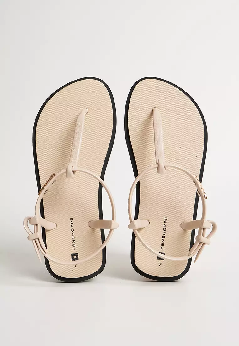 Discount on Penshoppe  shoes - SKU: Women's Y-Strap Two-Tone Extended Flip Flops