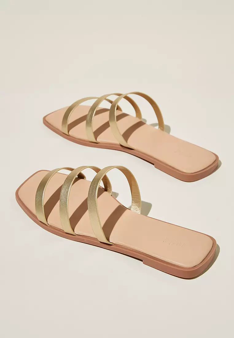 Burleigh Triple Strap Slides