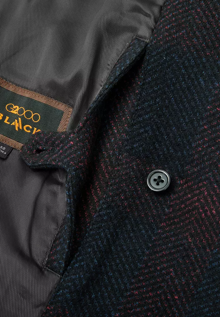 Leather Trimmed Coat