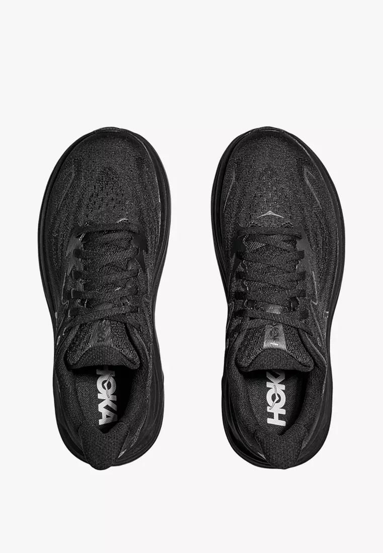 Clifton 10 Wide Men's Running Shoes - Black / Black