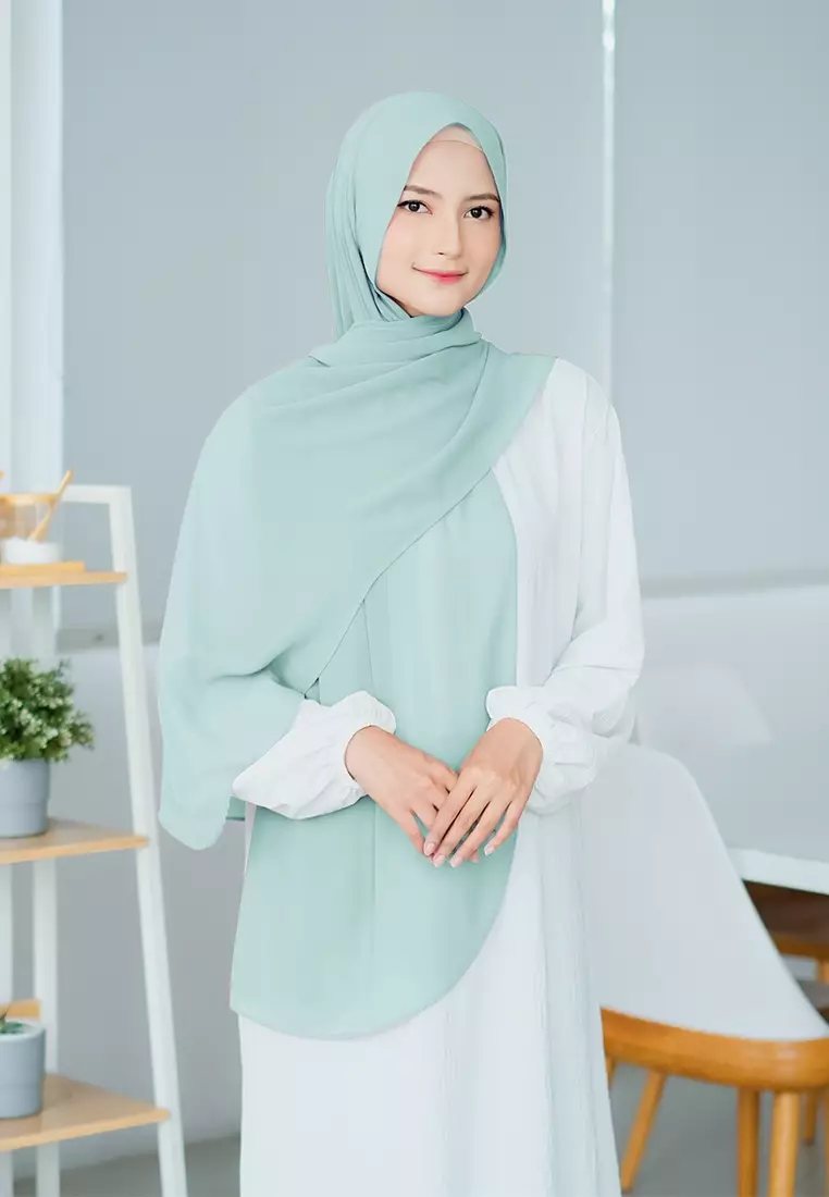 HIJAB INSTAN SAFFA - CYAN