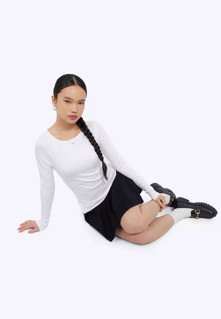 Long Sleeve Asymmetric Top