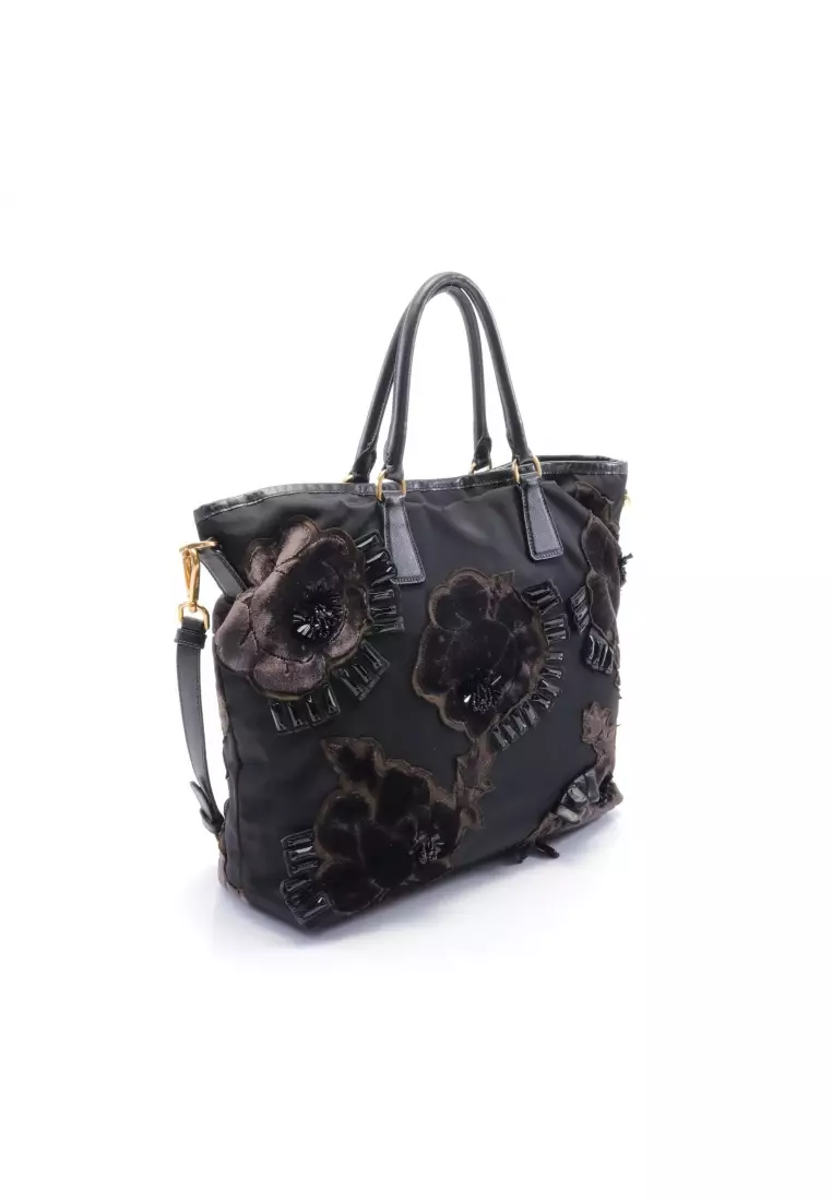 Nylon leather hotsell bag