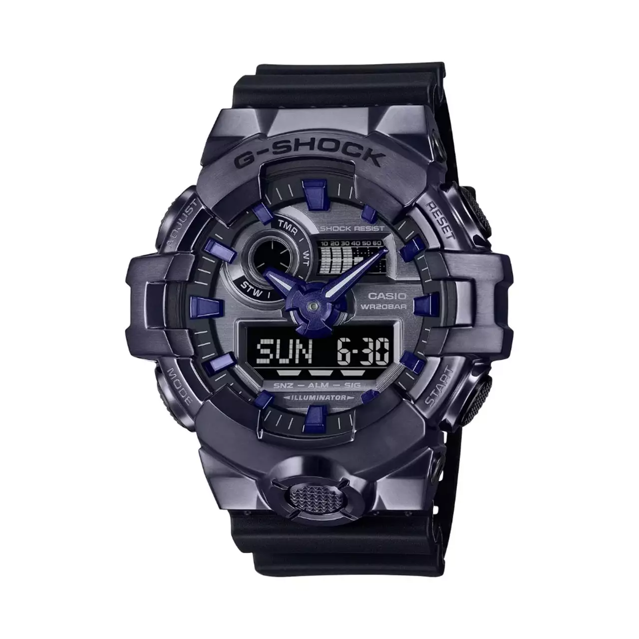 Casio G-SHOCK Jam Tangan Pria - Black Blue - Resin Strap - GM-700P-6ADR