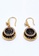 BELLE LIZ gold Irene Black Round Drop Earrings Gold FD55EAC4F3204DGS_1