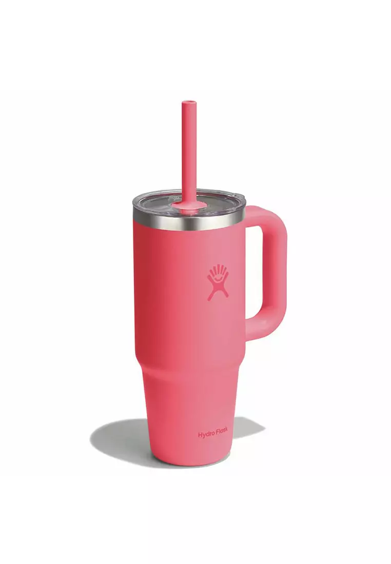 Hydro Flask All Around Travel Tumbler Clear 24 oz Popstar Pink