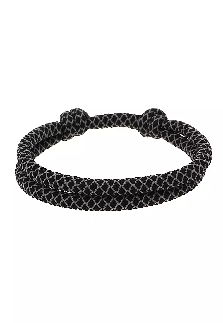 Omrish Bracelet Gelang Men's Motif Jangkar Leaf One Set Material Paracord ORIGINAL - Multicolor