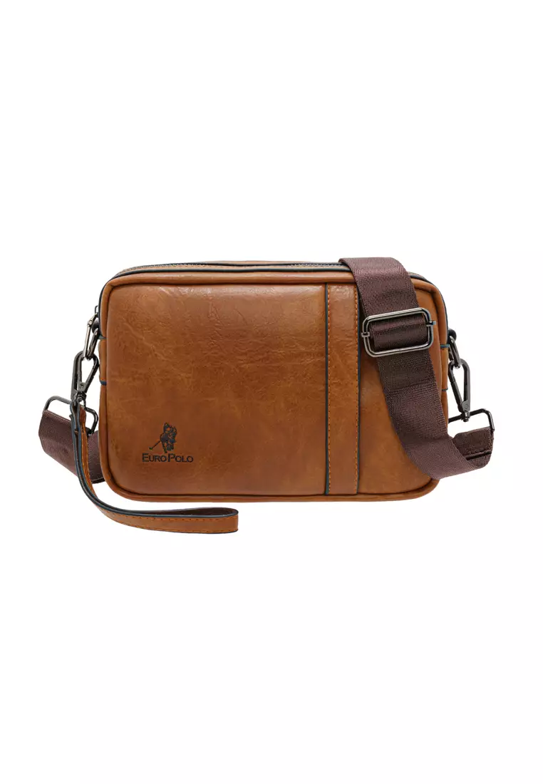 Polo men's leather clearance bag