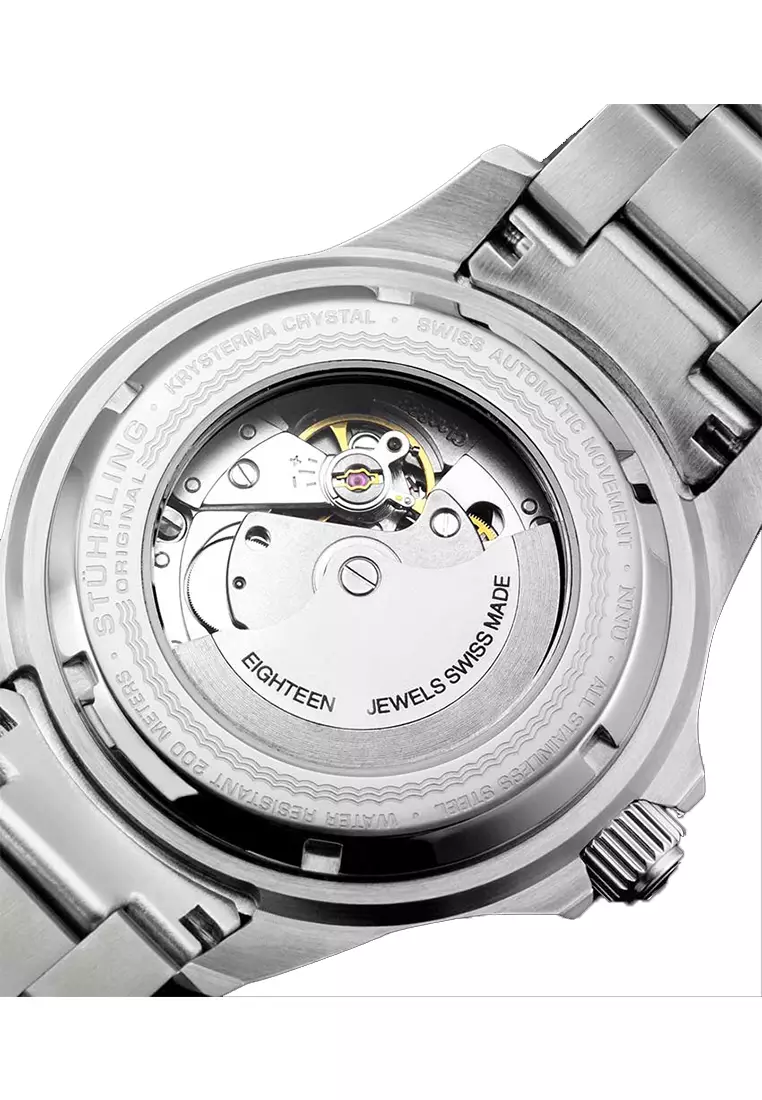 Stuhrling Original Depthmaster 883-01 Jam Tangan Pria Automatic Diver Analog