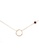 Majade Jewelry red and gold MAJADE - Asymmetrical Sideway 925 Silver Garnet Necklace 5CF7BAC27EF429GS_3