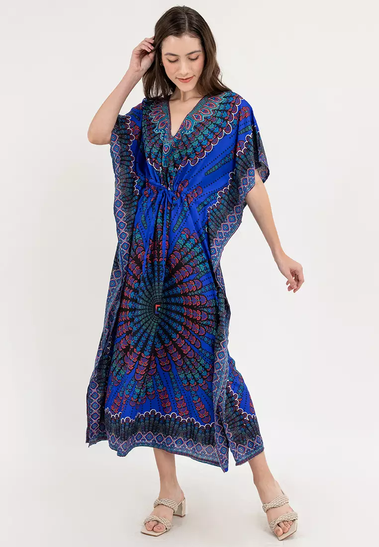Victoria Vneck Kaftan Dress