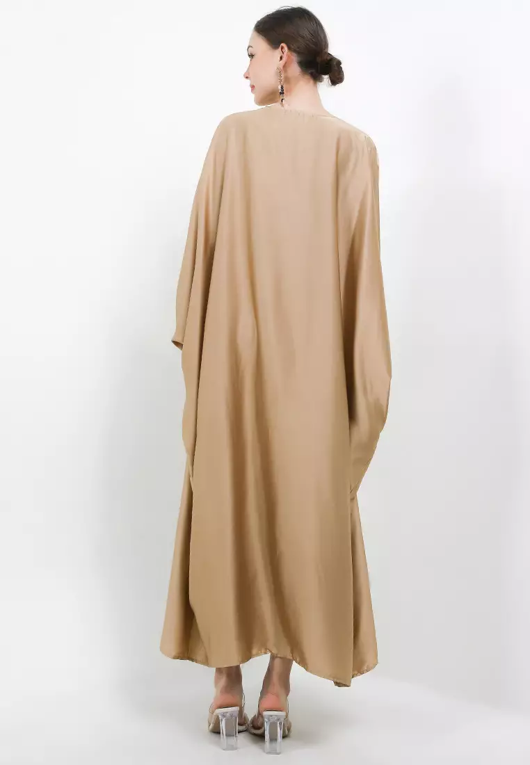 Sequined Lace Cardi With Belted Cami Dress