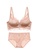 ZITIQUE pink Women's Glossy Wireless Lingerie Set (Bra and Underwear) - Pink 4C925USB2BC864GS_1