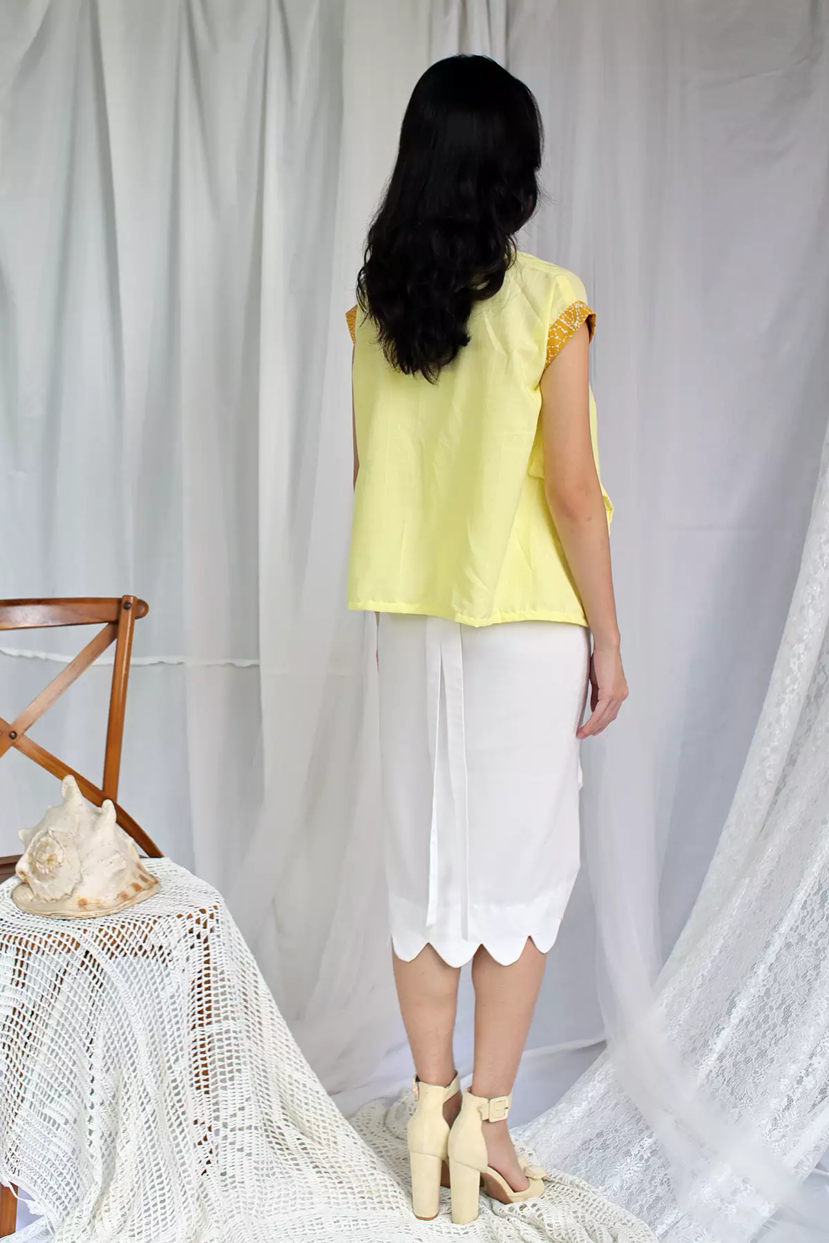 Kochi Sashiko Kuning Batik Kebaya