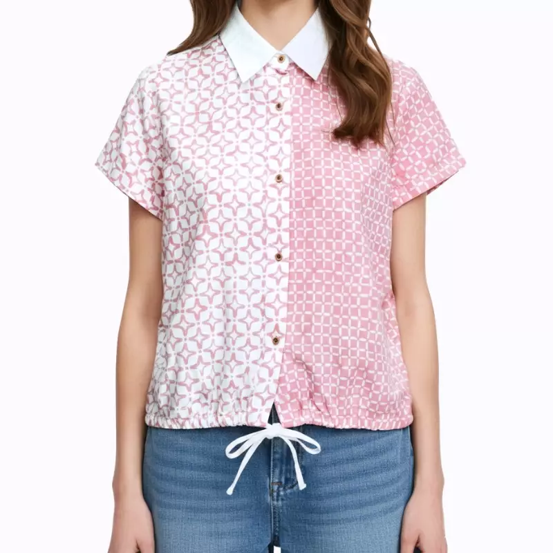 Blouse Batik Wanita - Atasan Batik - Bhatara Batik Emelyn - Baju Batik Modern Lengan Pendek