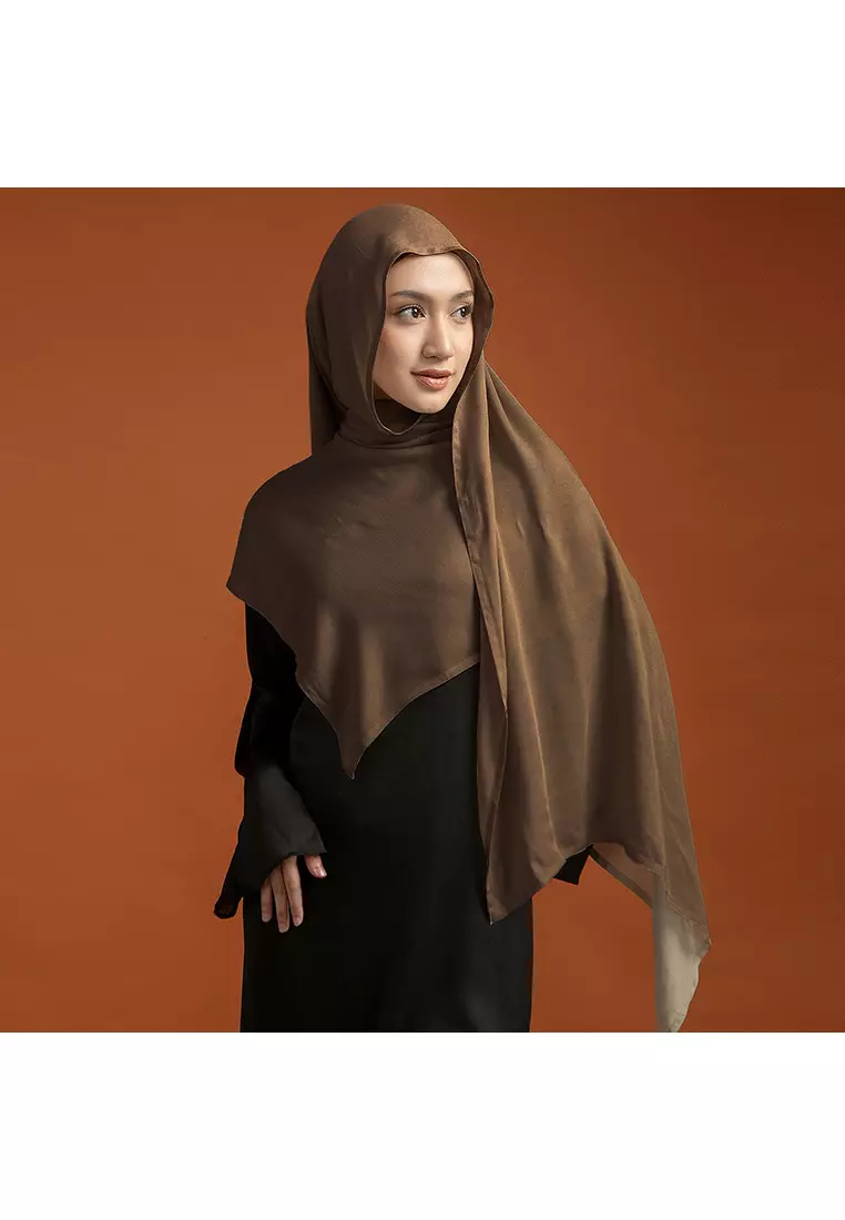 Nour Shawl New Material Olive Brown