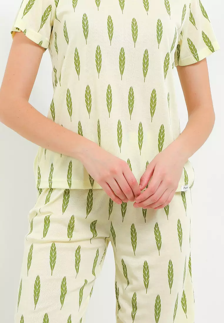 Pyjama Pijama Baju Tidur Short Sleeve Short Pants Sleepwear