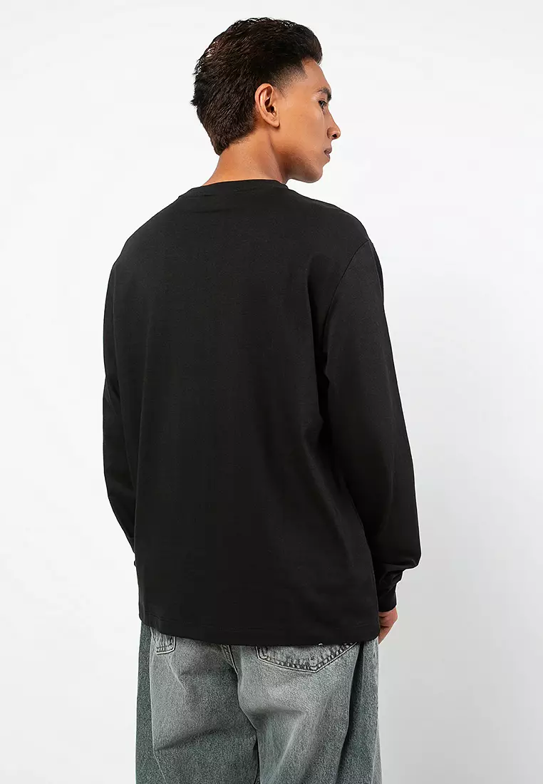 Long Sleeve 16s Jersey Tri-color Monologo Tee - Calvin Klein Jeans