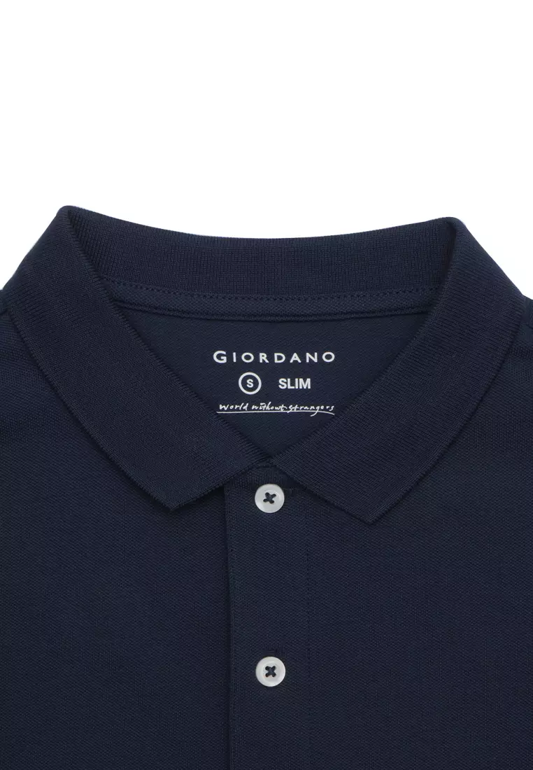 Men's Cotton Lycra Solid Polo