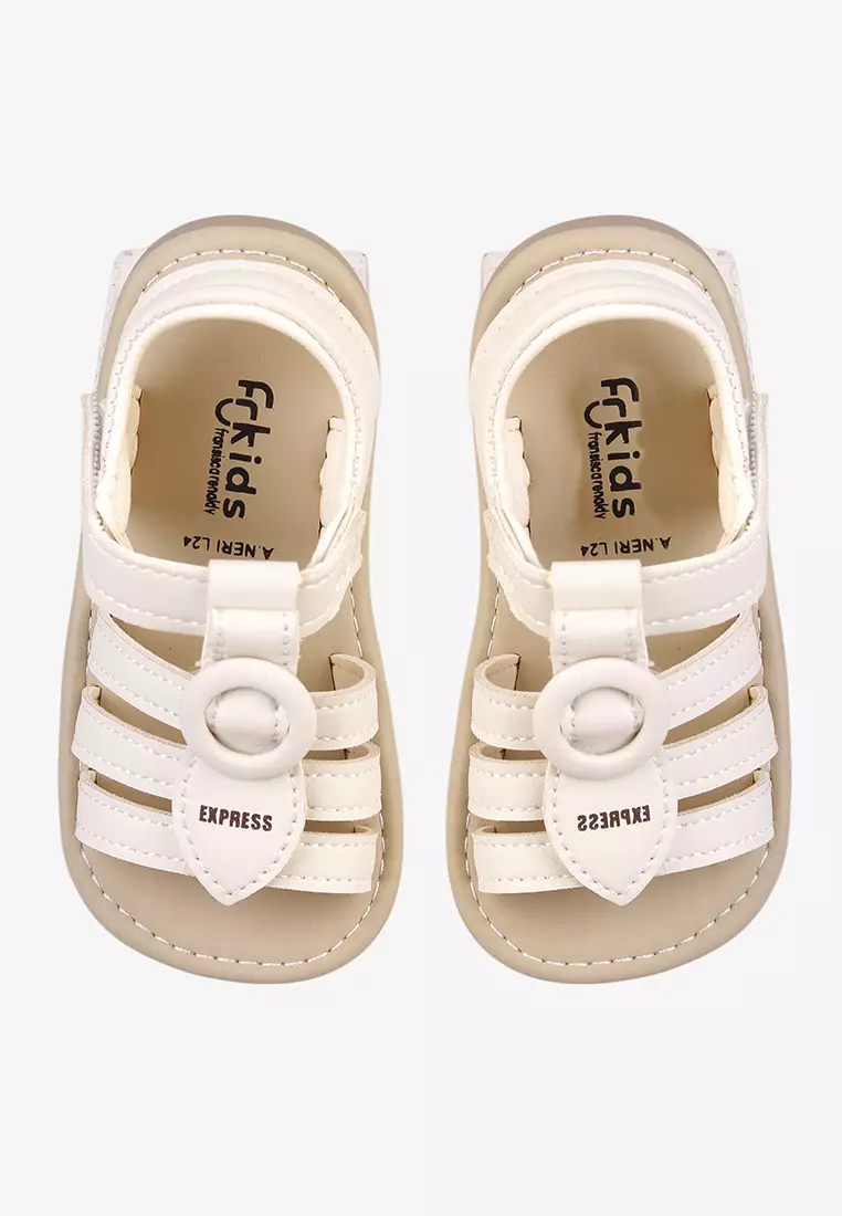 Sepatu Flat Shoes Anak Perempuan Pre Walker prewalker A.Neri White - Fransisca Renaldy