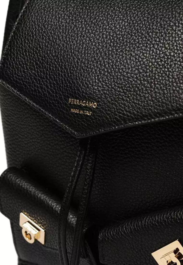 Buy Salvatore Ferragamo Multipocket Mini Backpack Black 785886