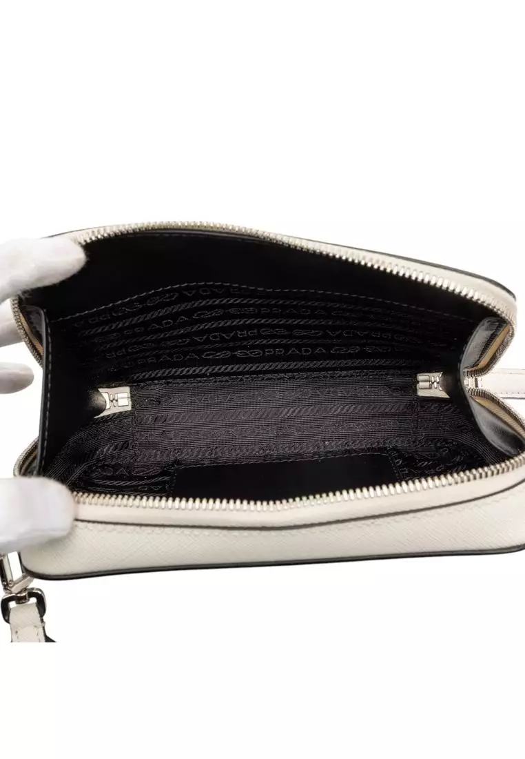 Pre-Loved Prada Saffiano Brique Crossbody