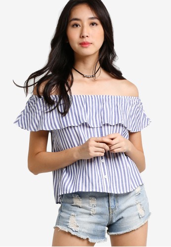 Love Off Shoulder Top with Ruffle