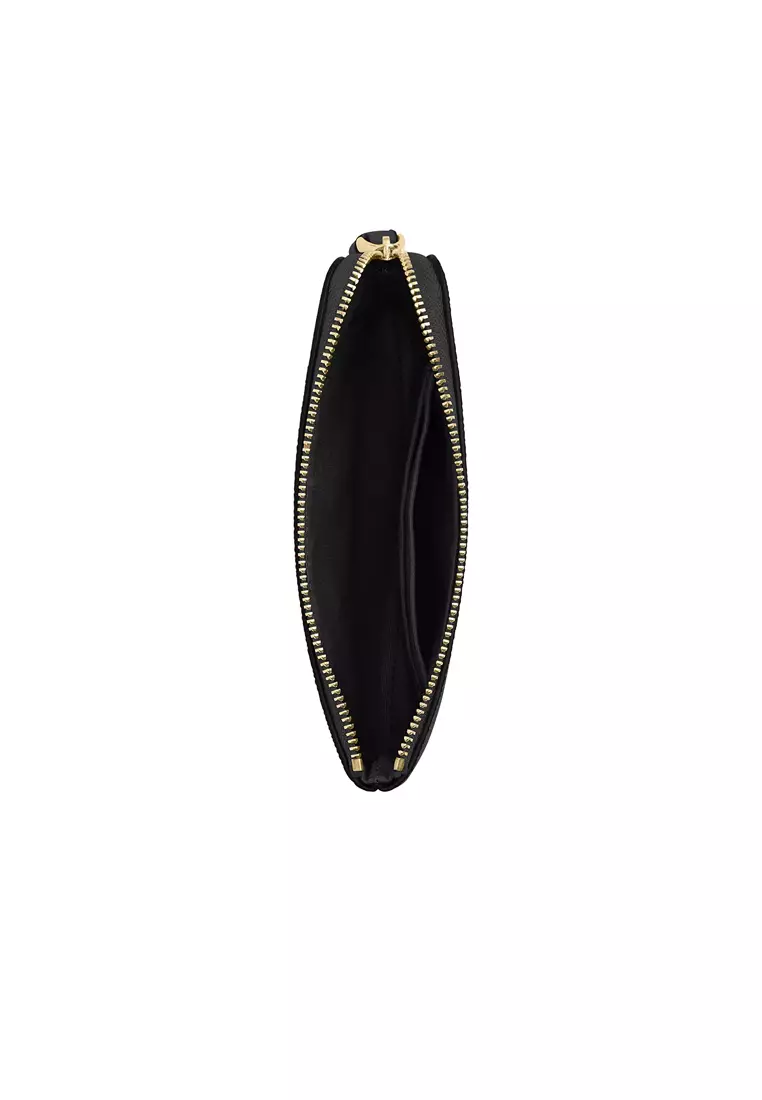 Corner Zip Wristlet Black CV396