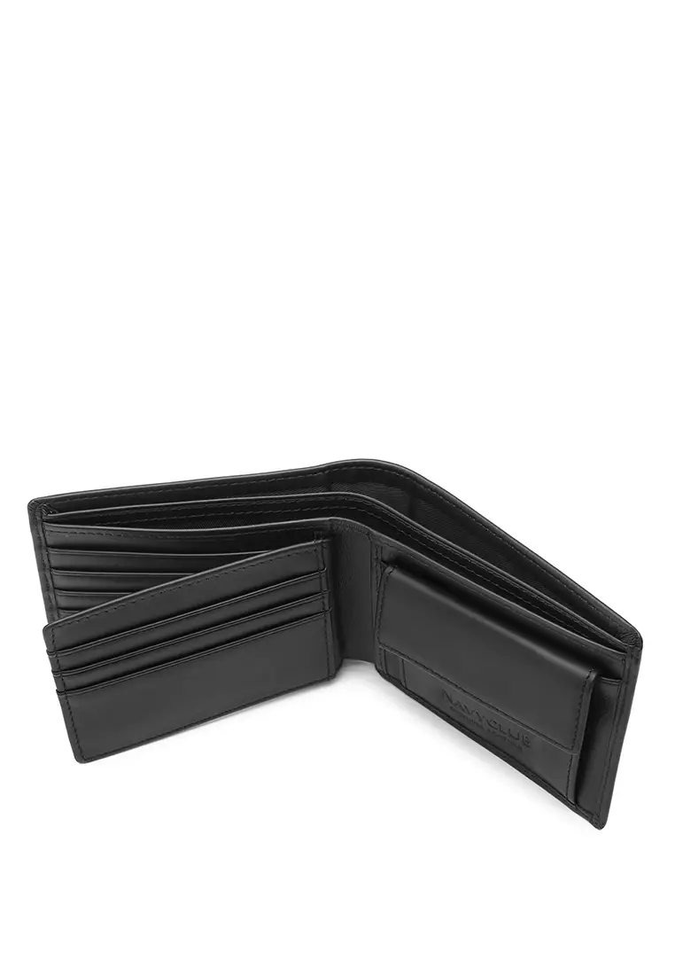 Navy Club Force Dompet Pria Lipat Dompet Kulit Asli - Free Box Exclusive