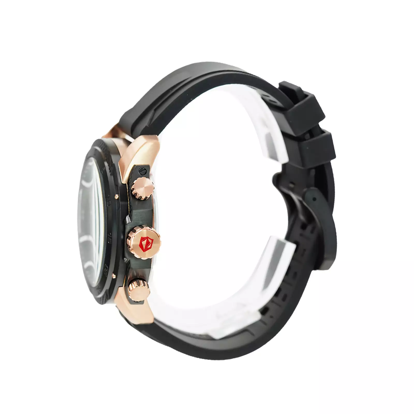 Expedition EXP - Jam Tangan Chronograph Pria - Black Rose Gold - Rubber Strap - 6810 MCRBRBA