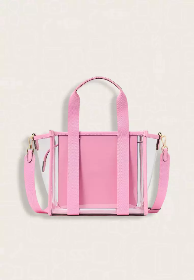 Kate Spade Kip Clear Small Tote Surf Pink