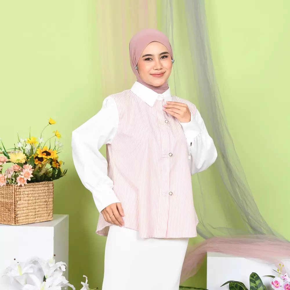 Sweetiepie Blouse - Soft Pink M19898 R50S5