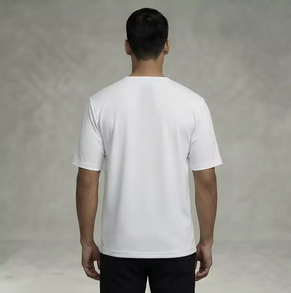 THIRDDAY Baju Koko Oversize Pria "ornament print" Cotton Hybrid 240gsm putih MTZ24