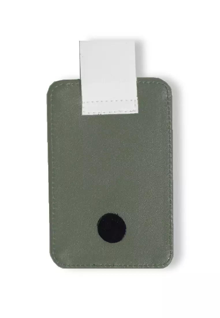 AMB86 2-In-1 Wallet Cardcase Pop Socket Tripod Handphone Tdfriends Draco Hijau