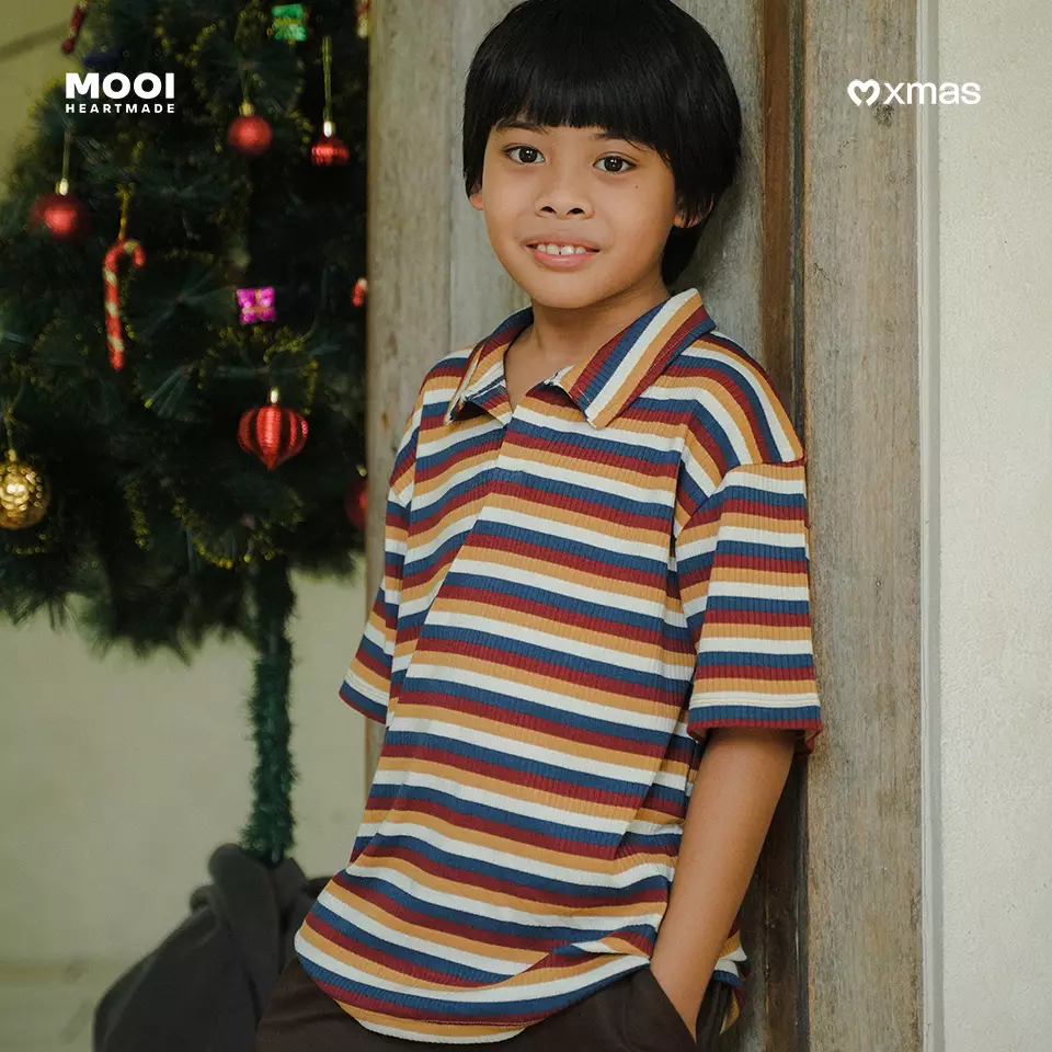 Mooi Kemeja Anak Laki - Laki Gio Polo Shirt - Winter Blue