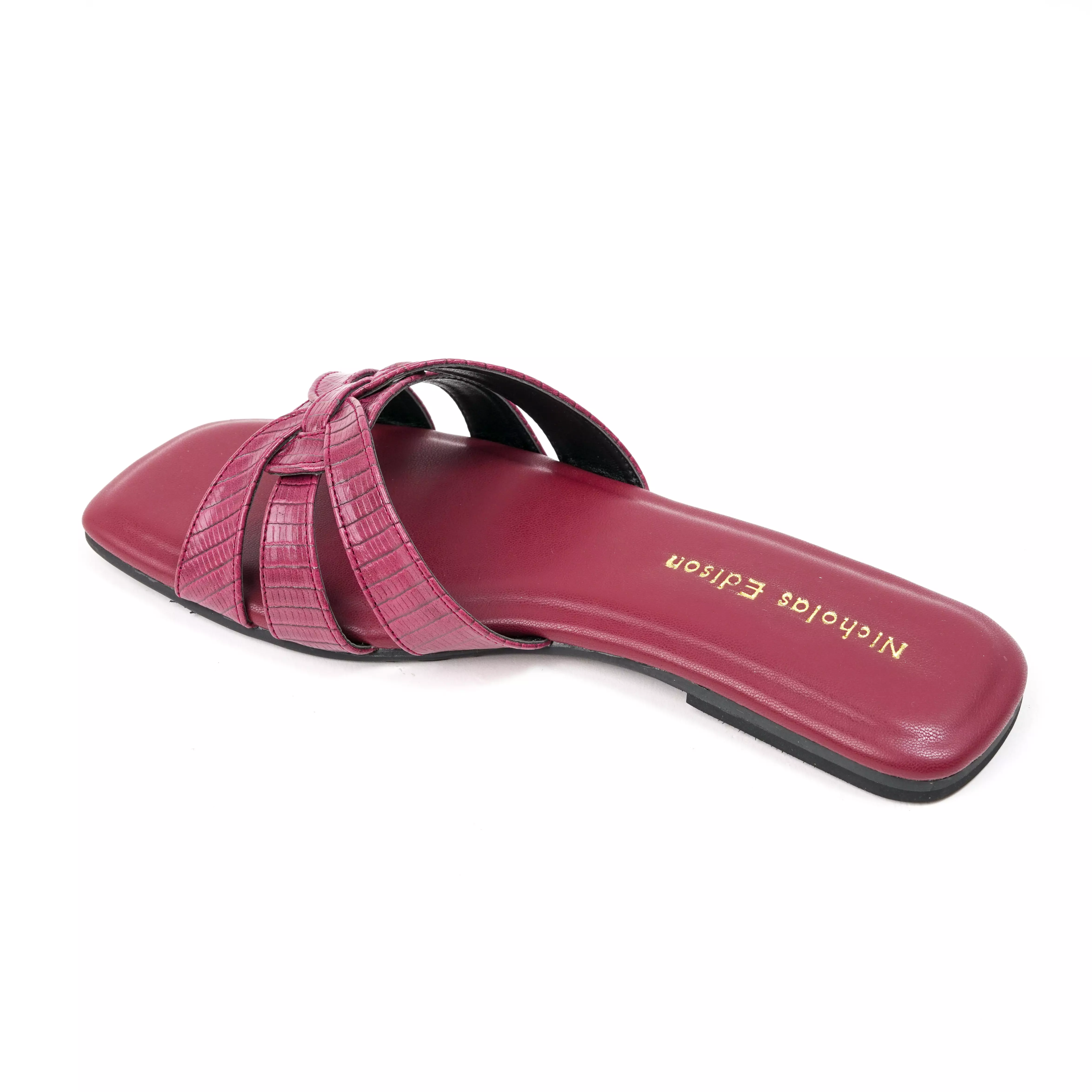 Nicholas Edison Sandal Costa Maroon