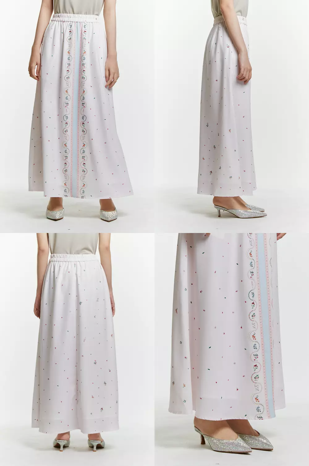 COTTONINK - Bawahan Rok Wanita Blush Safir #RayaCollection2025