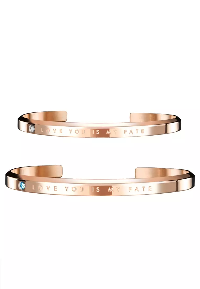 Open Arc Couple Bangle Set