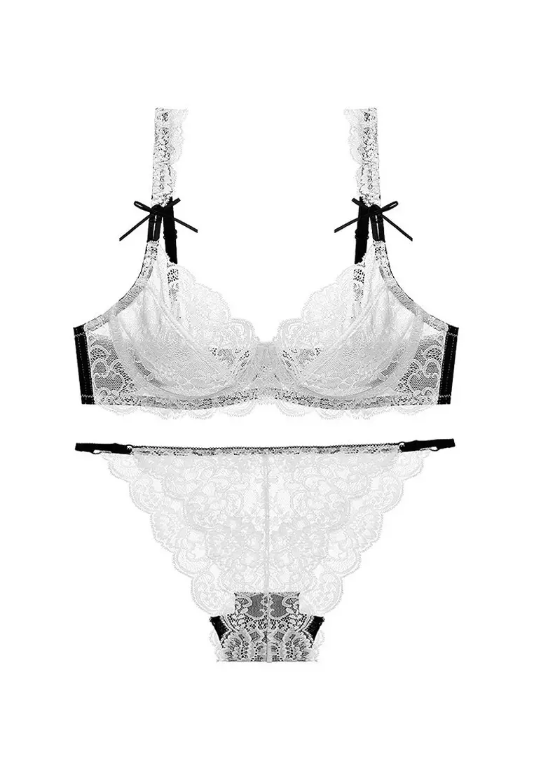 Transparent Ultra-thin Underwear Bra set