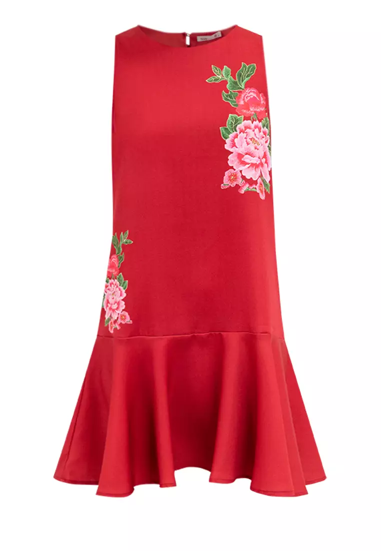 Wea Embroidery Print Dress