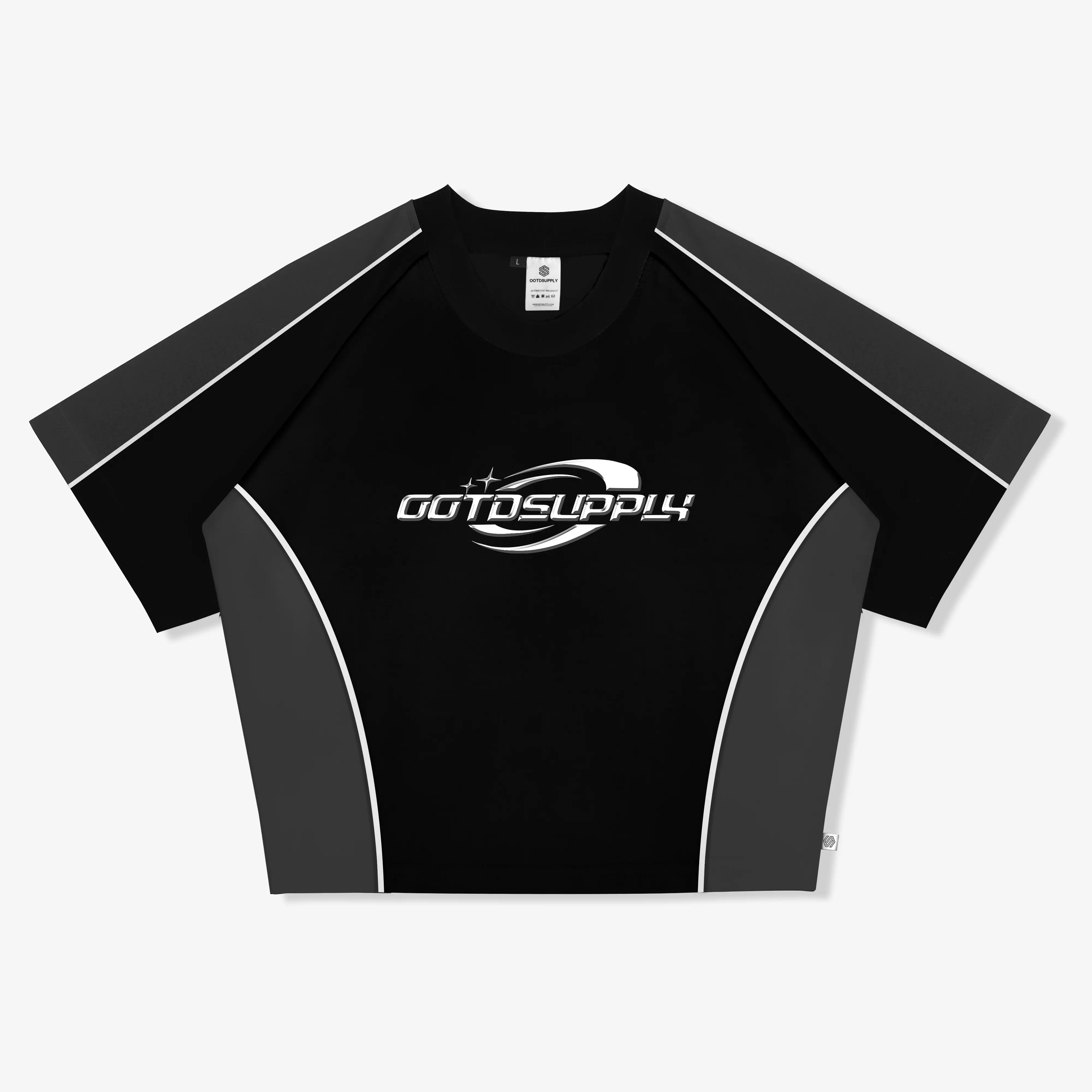 OOTDSUPPLY Croptee Fit V.4 Brilliance List  l Tshirt Crop l Kaos Croptee | CSFV4001